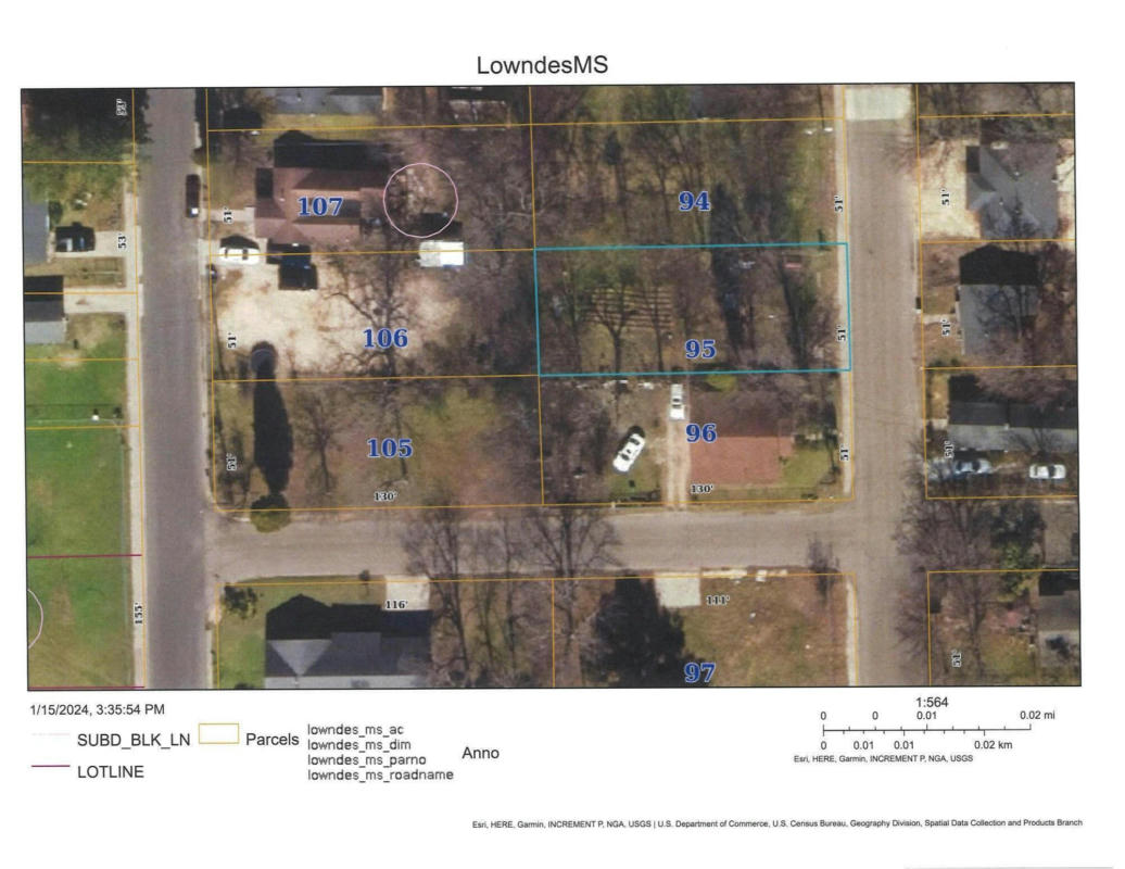 LOT 5 22ND STREET NORTH, COLUMBUS, MS 39701, photo 1